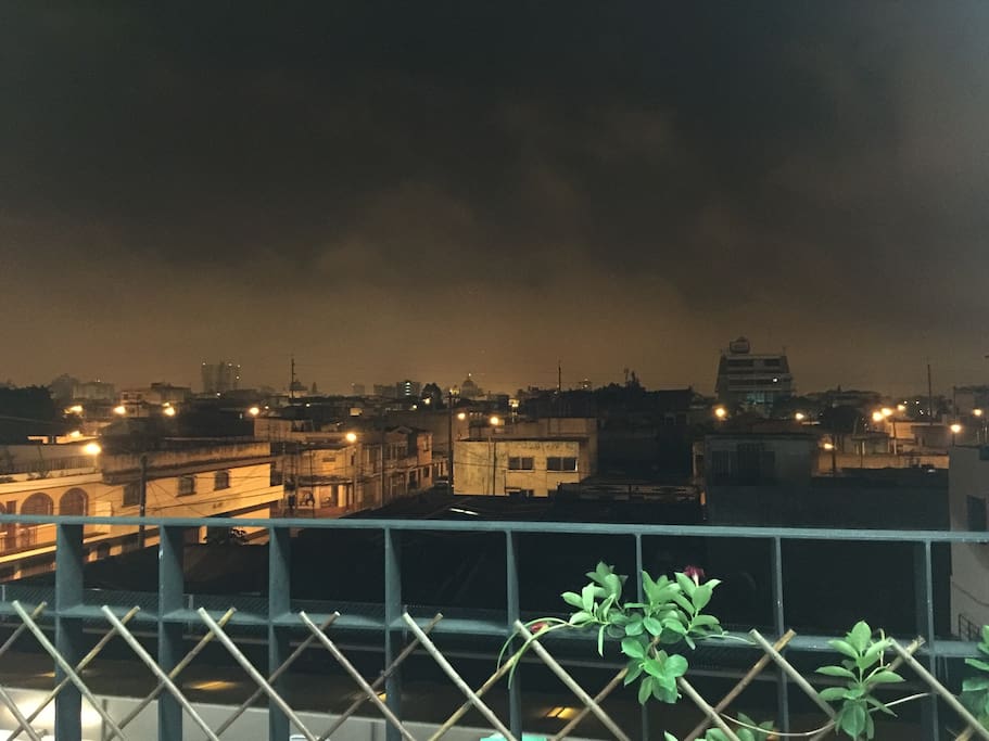Balcony city view