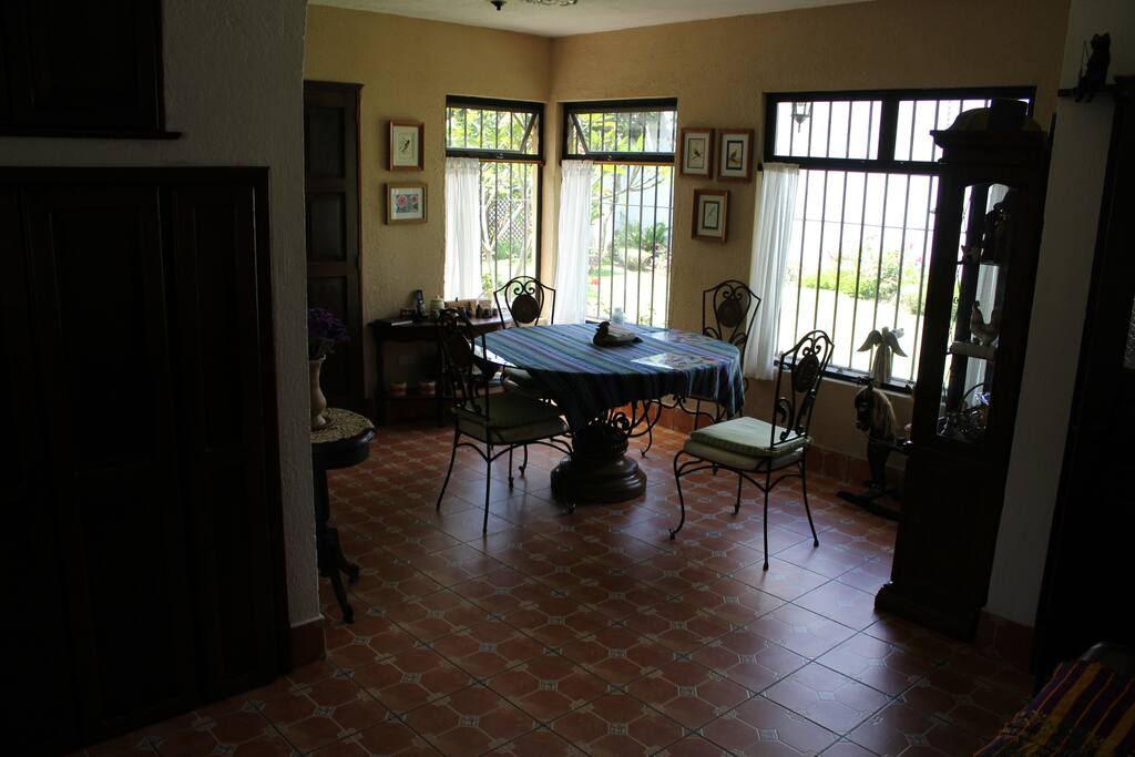 Dining room w/view of garden