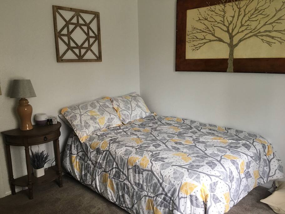 Guest Bedroom #2 serves as a yoga/meditation room also.