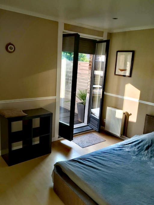 La chambre avec la terrasse