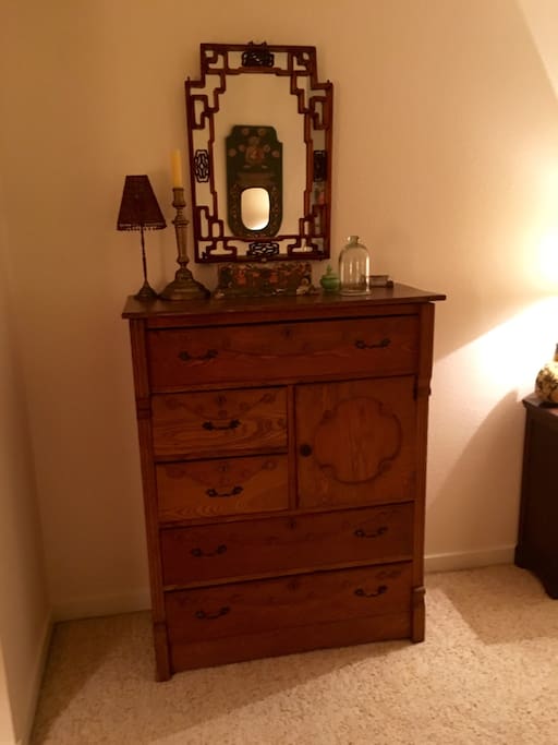 Dresser and storage space...