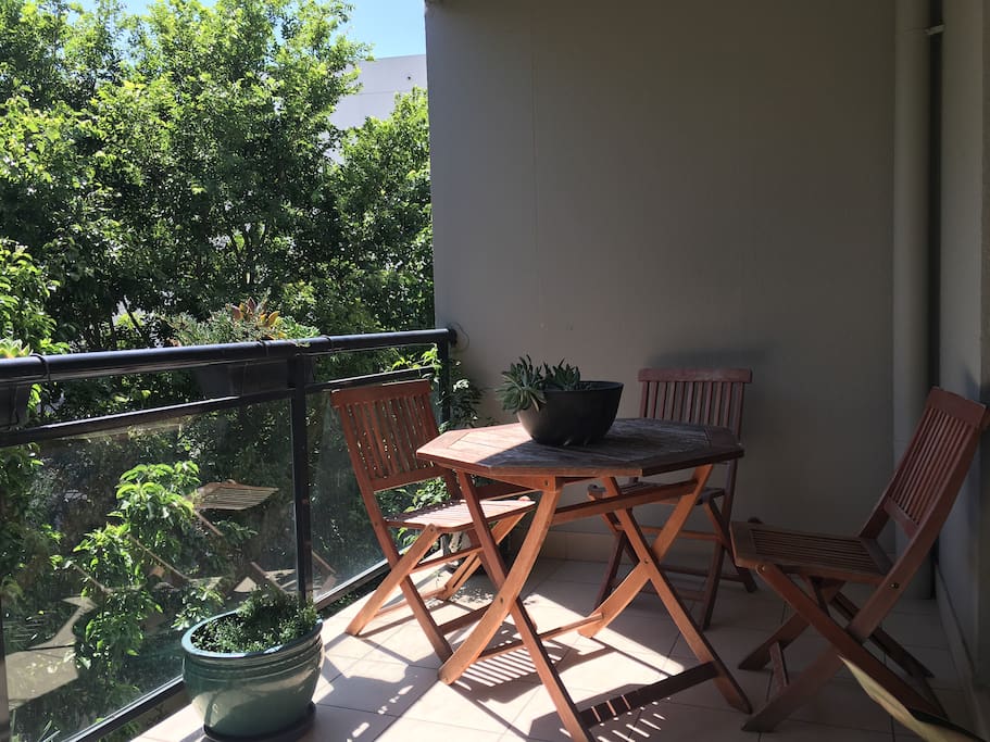Sunny Private balcony
