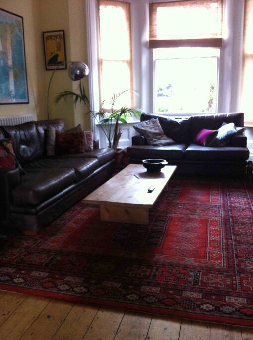Sitting room with large bay window