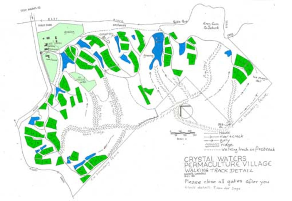 Crystal Waters Eco Village Map