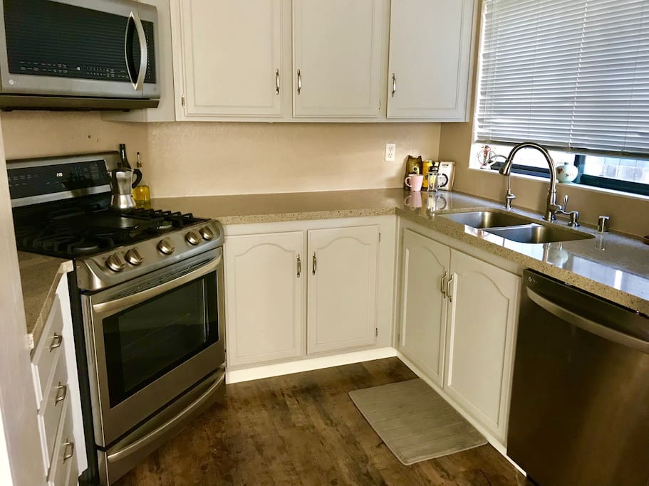 Updated kitchen with SS appliances