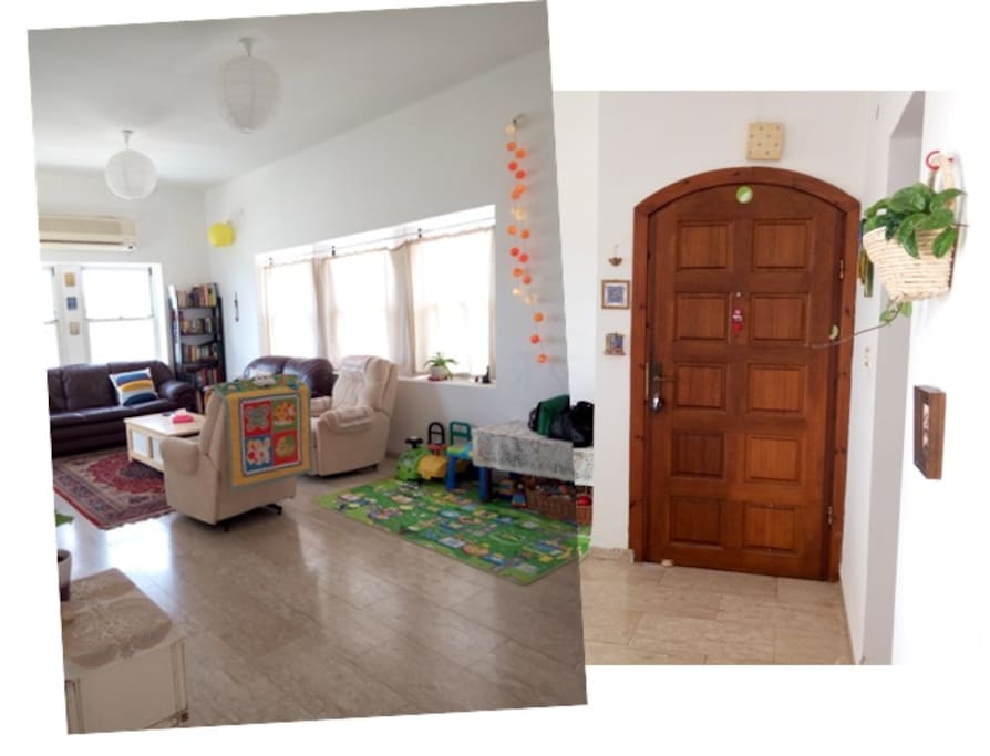 Entrance and living room