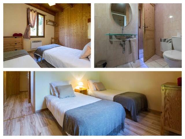 Chalet Damo - Le Jardin Twin ensuite B&B