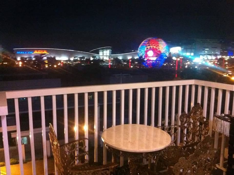 Overlooking Mall of Asia Complex at the balcony
