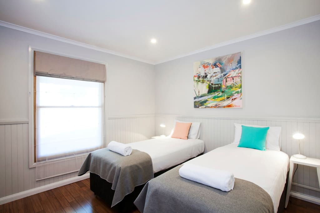 Twin Bedroom - can be configured as king size bed.