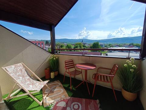 2-room apartment near Geneva.