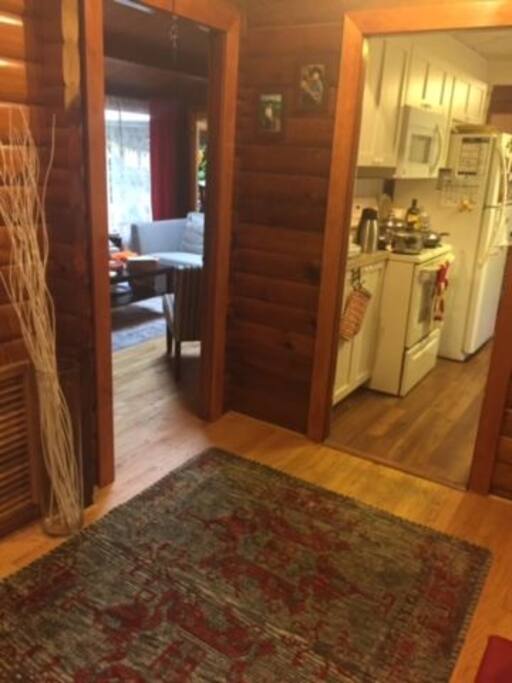 view of living room and family room