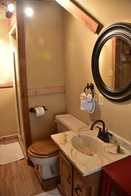 Private Bath with Shower