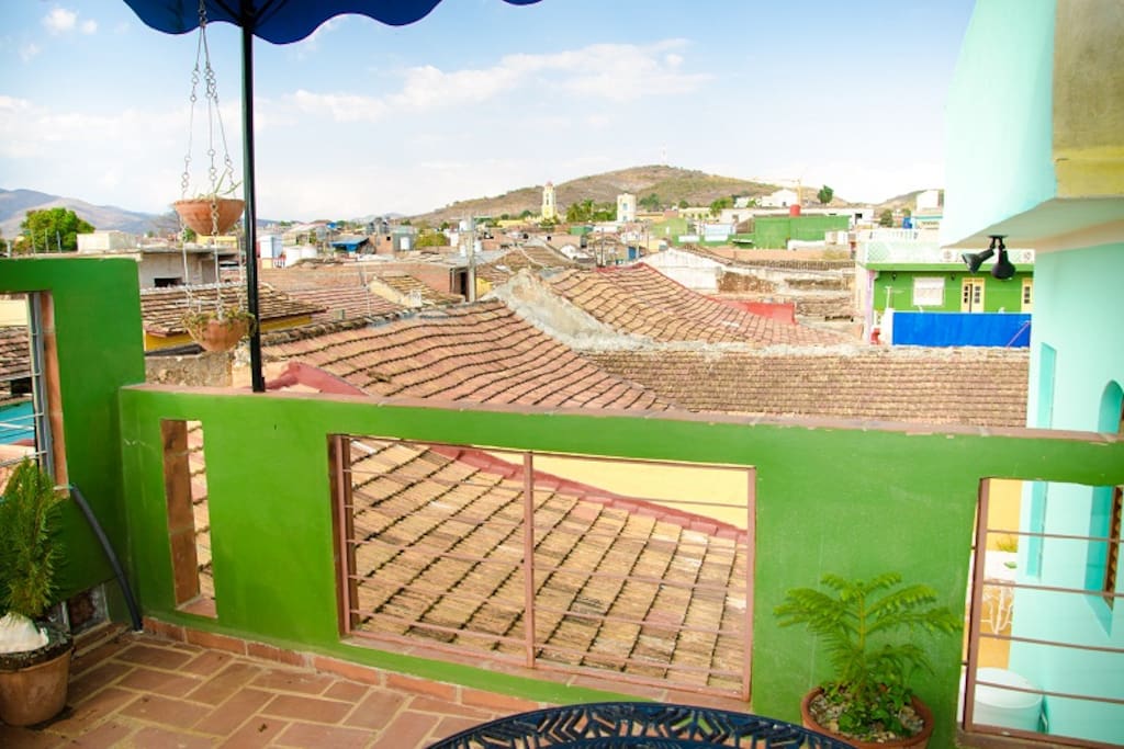 vista desde la terraza.