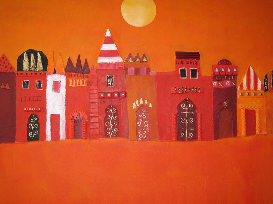 Kunst van Abdel Farahi.