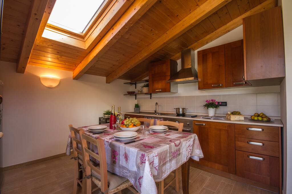 Full kitchen with dishwasher
