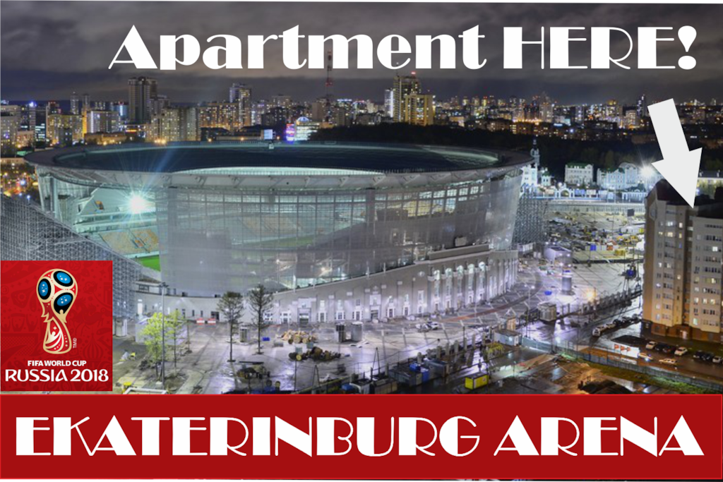 Apartment just on the right side of EKATERINBURG ARENA