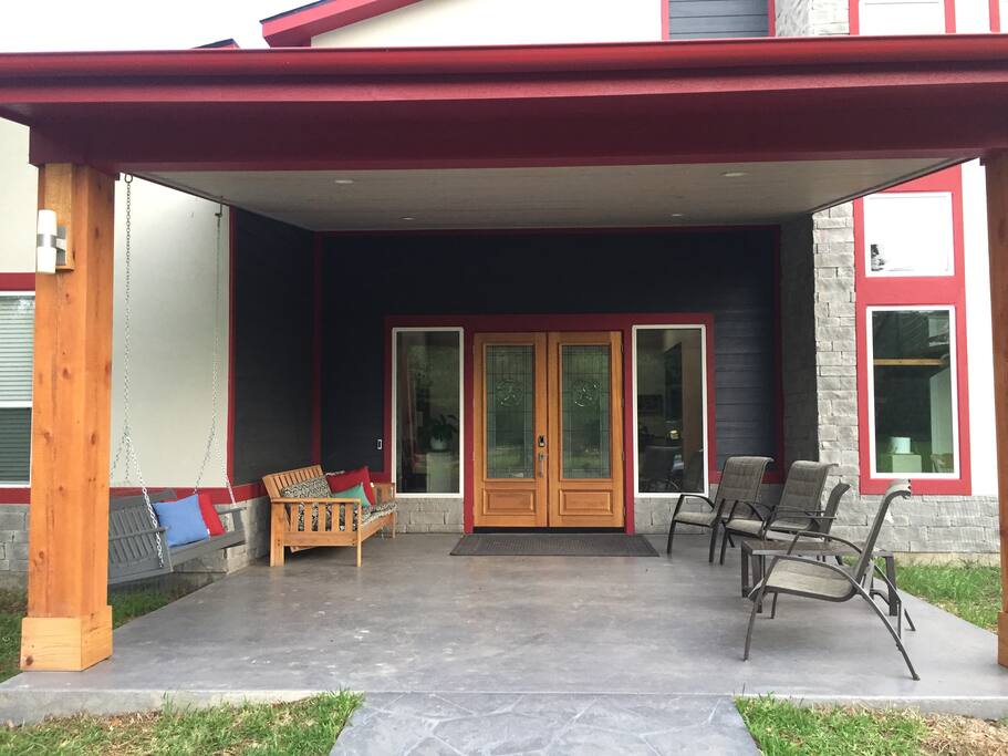 Enjoy the front porch swing