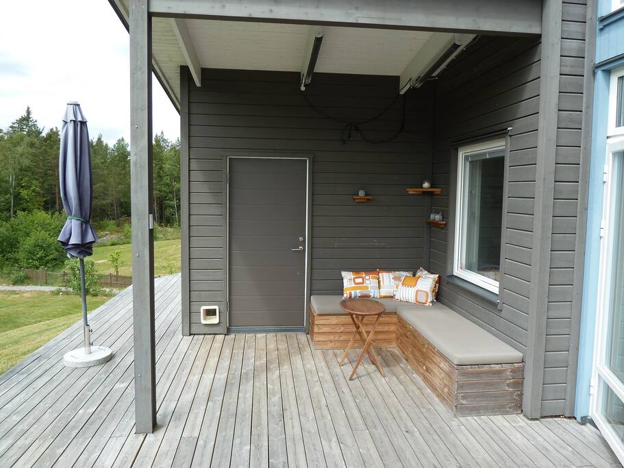 Lounge area on patio