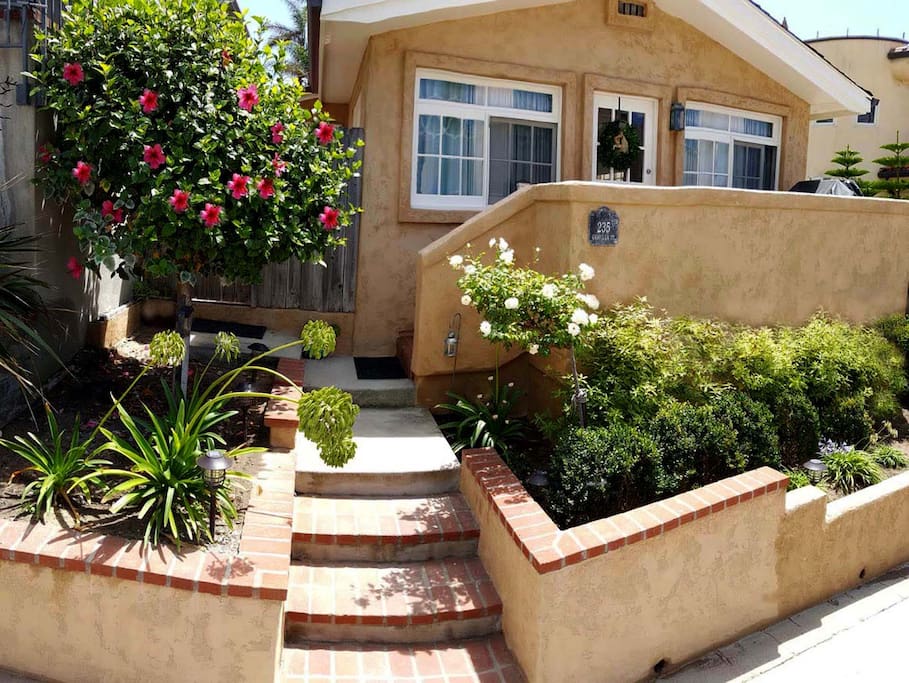 Our darling Seaside Cottage just steps from the sand at Windansea Beach