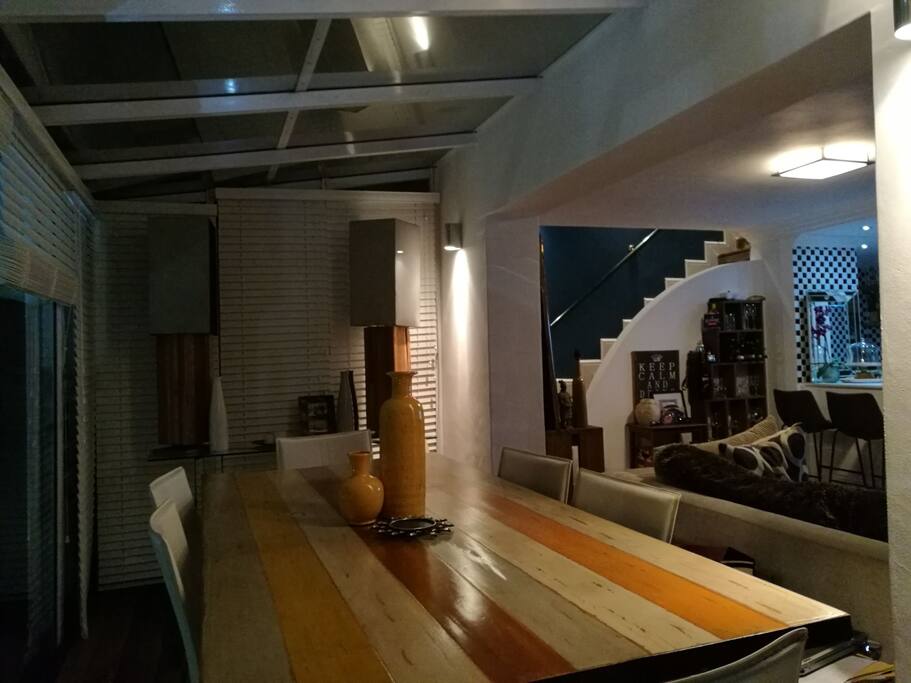 View from the dining area