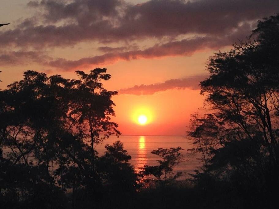 Sunset on the terrace