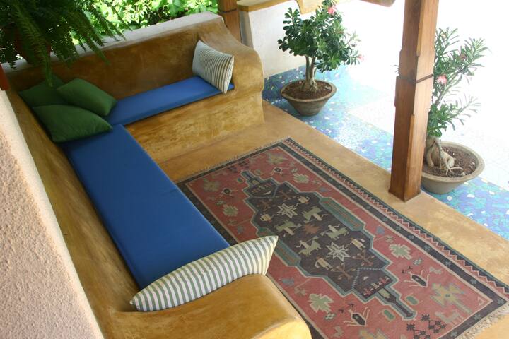 Terrace sit-out attached to Heliconia.