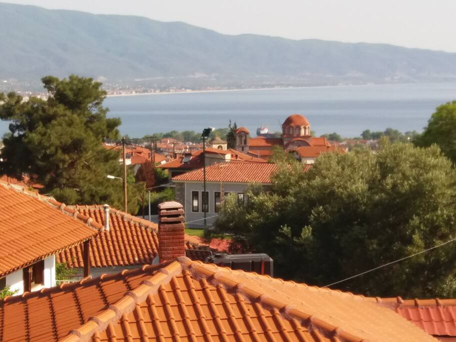 The view from the balcony.