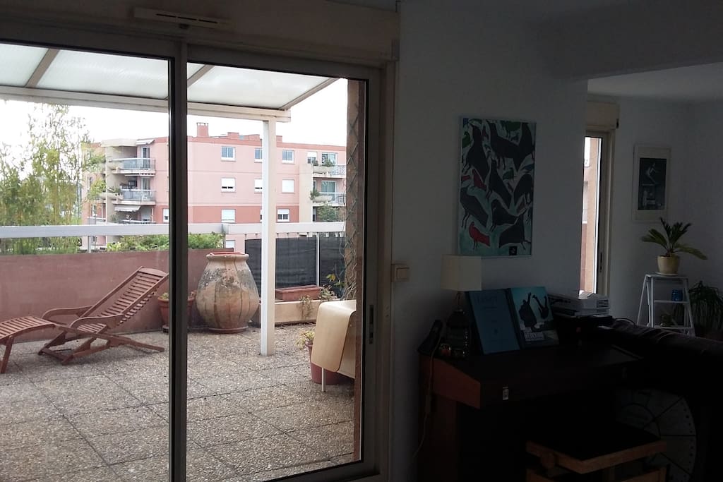 Living-room and terrace