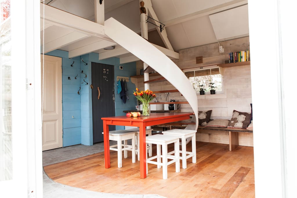 Das kleine Haus im Garten Blockhütten zur Miete in Amsterdam, Noord