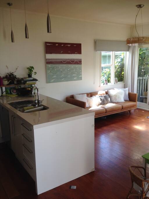 Sunny kitchen living