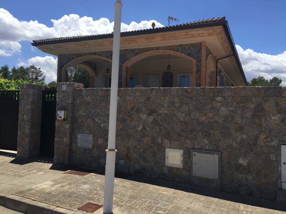 Vista de la casa