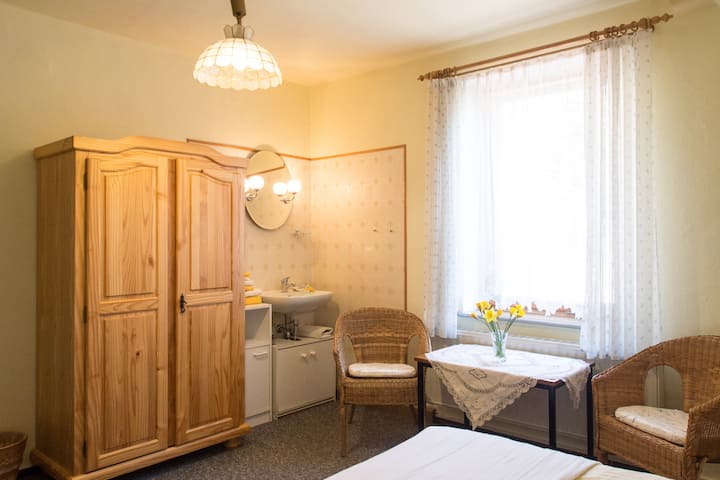 配备卫生设施的卧室 