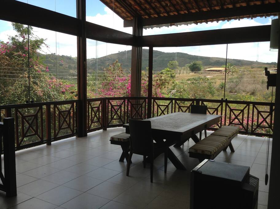 Vista da sala de refeições