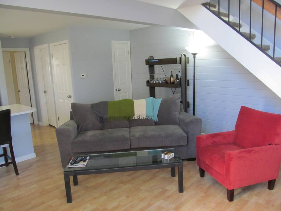 Living room as you walk in