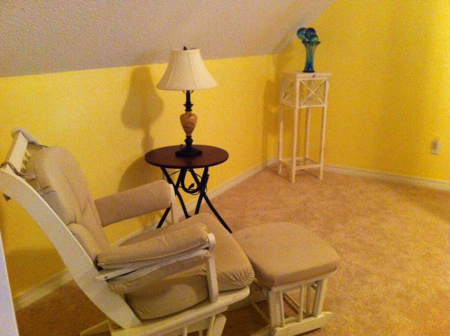 Sit and work on your laptop or read in this quaint little sitting room that's reserved for guests