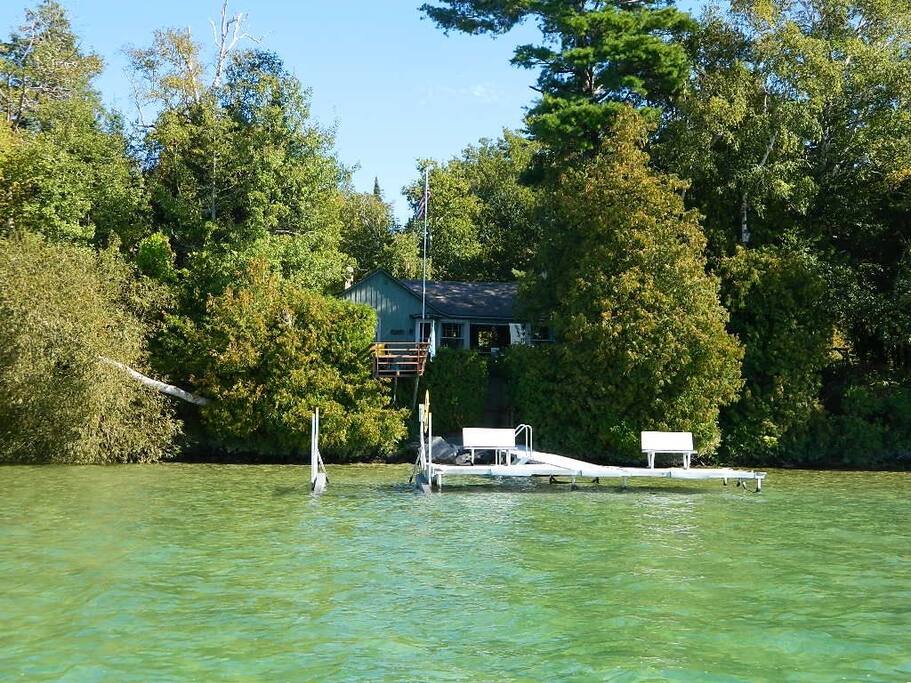 View of house from the water.