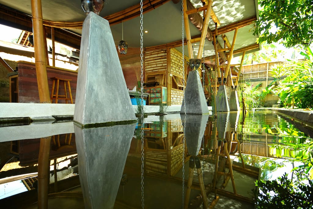Pond on three sides