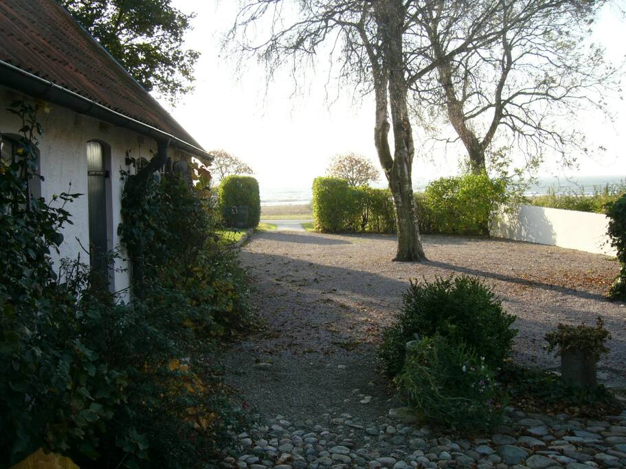 View from the terrace in the south towards the sea
