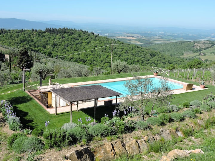 House In Agriturismo With Pool Godenano Di Mezzo - Castellina in Chianti