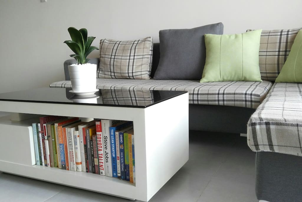 Reading couch in living room