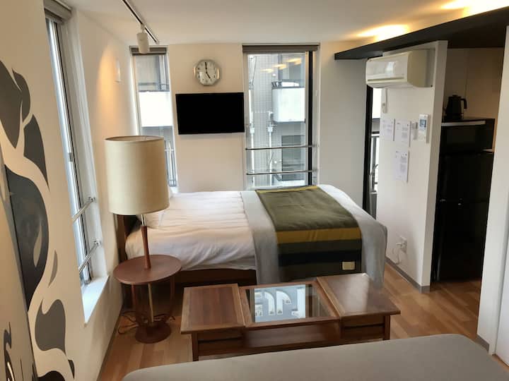 3ppl 1Bed 1Sofa FreeWiFi Kitchen Shibuya Shinagawa Apartments for