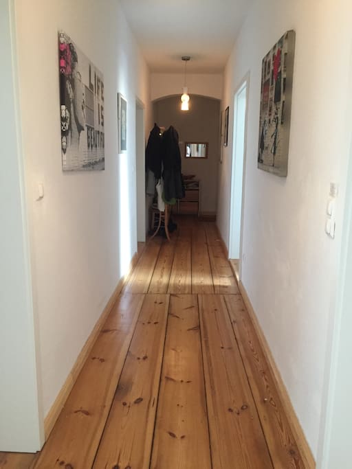 The long and artsy hallway