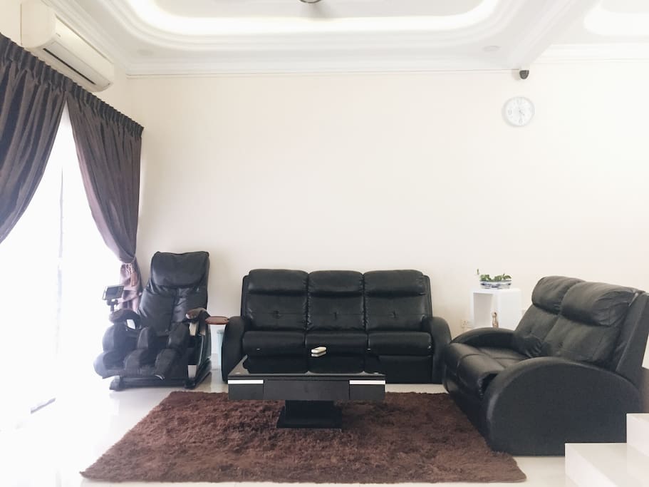 Living Area with Massage Chair & 2HP Airconditioner