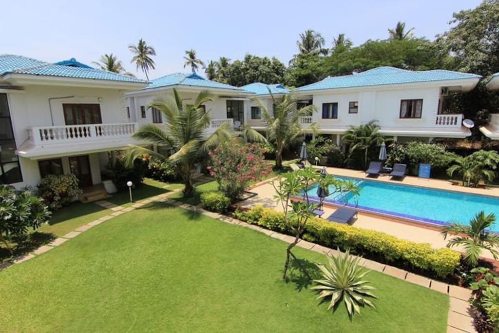 Pool and courtyard