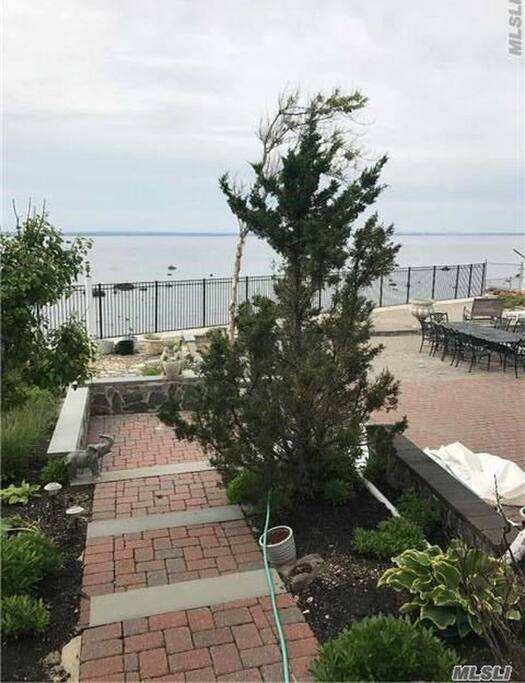 Steps leading to the back-yard