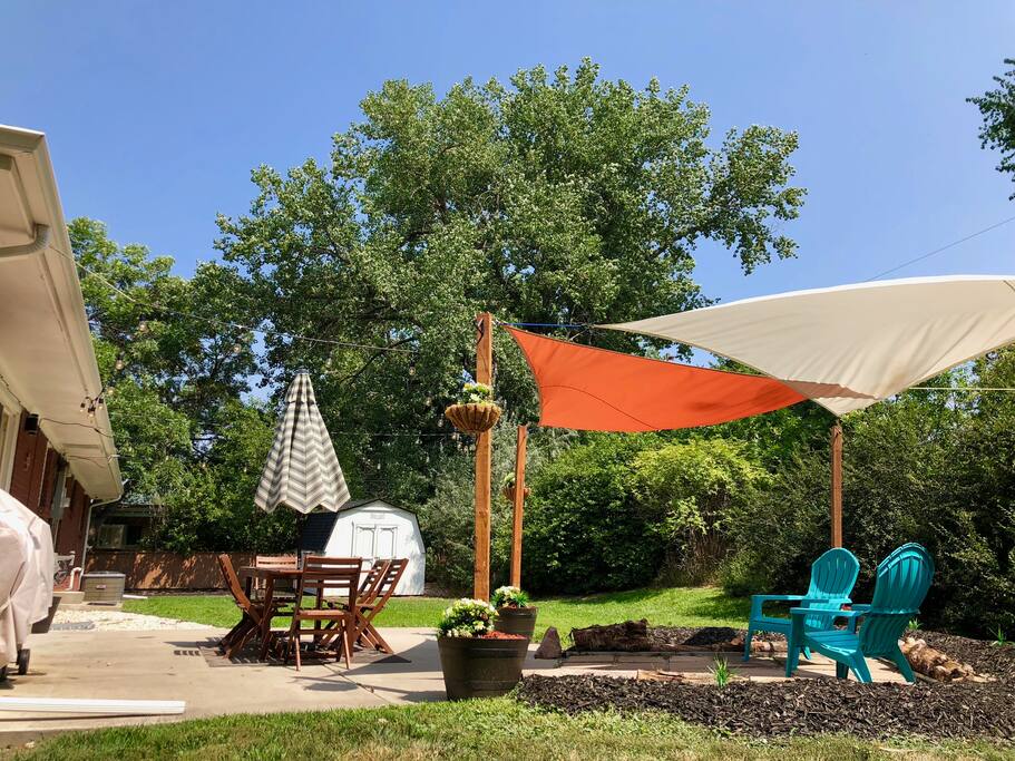 Summer Time in the backyard has plenty of room for family and friends!