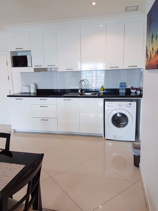 Kitchen and Washing Machine