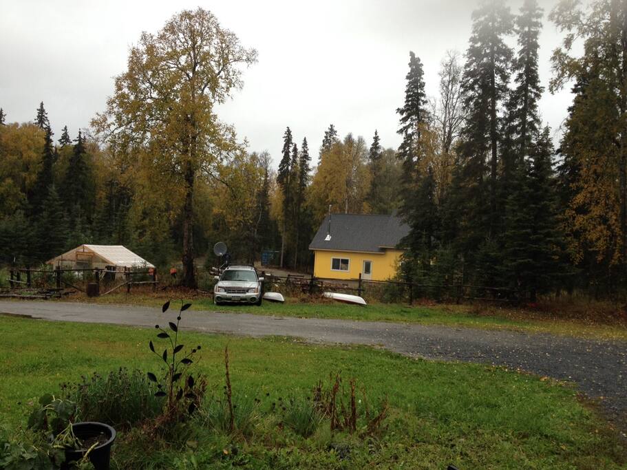 Woodsy fall hunting getaway