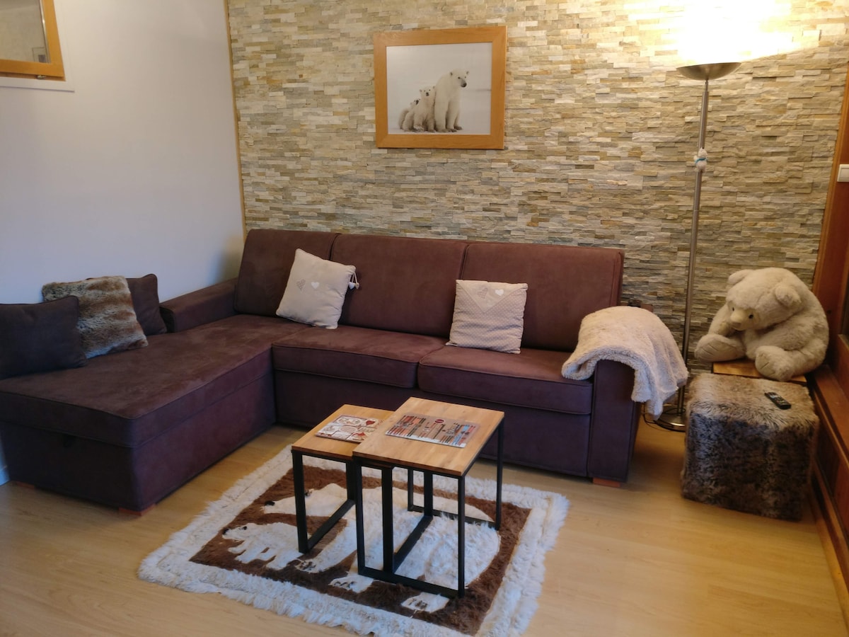 Top performing Airbnb: 36 m², skis-on, Courchevel 1650 in Courchevel