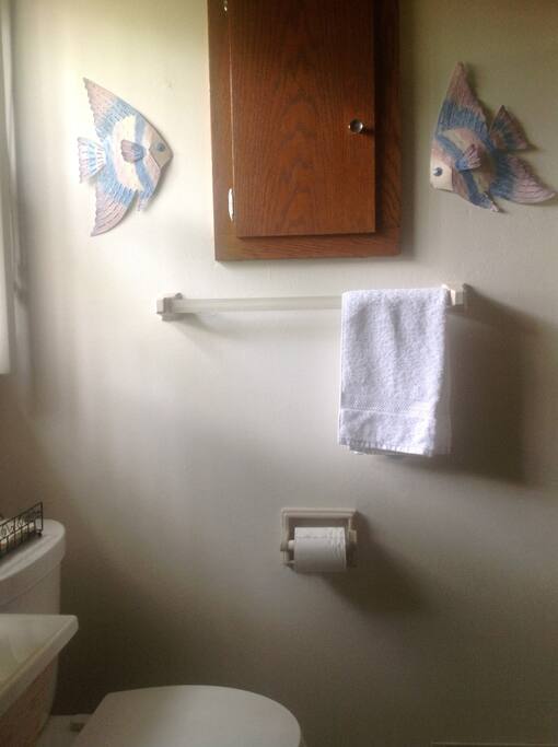 Bathroom with full tub